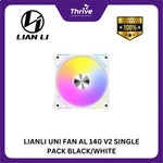 Load image into Gallery viewer, LIANLI UNI FAN AL 140 V2 SINGLE PACK BLACK/WHITE
