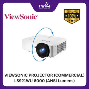 VIEWSONIC PROJECTOR (COMMERCIAL) LS921WU 6000 (ANSI Lumens)