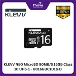 Load image into Gallery viewer, KLEVV NEO MicroSD 90MB/S 16GB Class 10 UHS-1 - U016GUC1U18-D