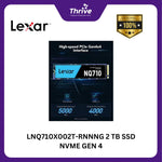 Load image into Gallery viewer, LNQ710X002T-RNNNG 2 TB SSD NVME GEN 4
