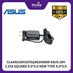 CLAASU19V237SQ4530NEW ASUS 19V 2.37A SQUARE 4.5*3.0 NEW TYPE 4.5*3.0