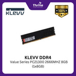 Load image into Gallery viewer, KLEVV DDR4 Value Series PC21300 2666MHZ 8GB (1x8GB)