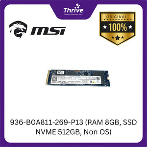 936-B0A811-269-P13 (RAM 8GB, SSD NVME 512GB, Non OS)