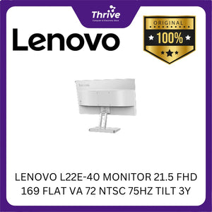 LENOVO L22E-40 MONITOR 21.5 FHD 169 FLAT VA 72 NTSC 75HZ TILT 3Y
