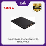 Load image into Gallery viewer, X-Geil 512GB 2.5 SATAIII R/W UP TO 550/520MB/s
