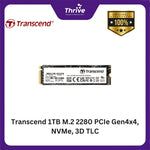 Load image into Gallery viewer, Transcend 1TB M.2 2280 PCIe Gen4x4, NVMe, 3D TLC
