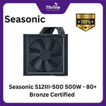 Load image into Gallery viewer, Seasonic S12III-500 500W - 80+ Bronze Certified - 5 Years - Retail Box (NO OEM)
