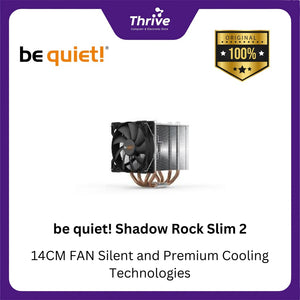 be quiet! Shadow Rock Slim 2 - 14CM FAN Silent and Premium Cooling Technologies