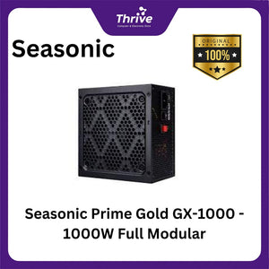 Seasonic Prime Gold GX-1000 - 1000W Full Modular - 80+ Gold Certified - 12 Years Warranty Replacement