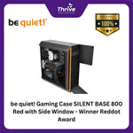 Load image into Gallery viewer, be quiet! Gaming Case SILENT BASE 800 Red with Side Window - Winner Reddot Award
