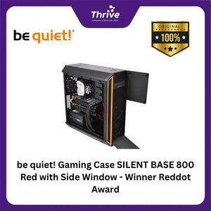 be quiet! Gaming Case SILENT BASE 800 Red with Side Window - Winner Reddot Award