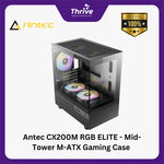 Load image into Gallery viewer, Antec CX200M RGB ELITE - Mid-Tower M-ATX Gaming Case - Tempered Glass Side Panel - Free 3Pcs 120mm RGB Fans + 2Pcs 120mm RGB Fans Reverse
