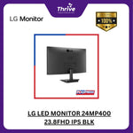 Load image into Gallery viewer, LG LED MONITOR 24MP400 23.8FHD IPS BLK
