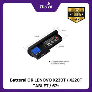 Batterai LENOVO X230T / X220T TABLET / 67+