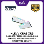 Load image into Gallery viewer, KLEVV CRAS XR5 RGB DDR5 PC48000 6000MHz 64GB (2X32GB) White Heat-Spreader - KD5BGUA80-60A320S