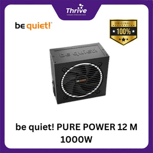 be quiet! PURE POWER 12 M 1000W - Fully Modular - ATX 3.0 PCIe 5.0 - 80+ Gold Certified - 10 Years Warranty - Number 1 PSU in Germany