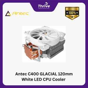 Antec C400 GLACIAL 120mm White LED CPU Cooler Quad Heatpipe - All Intel & AMD Socket