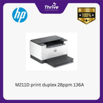 Load image into Gallery viewer, M211DW print duplex wireless 28ppm 136A
