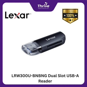 LRW300U-BNBNG Dual Slot USB-A Reader