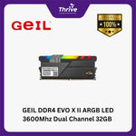 Load image into Gallery viewer, GEIL DDR4 EVO X II ARGB LED 3600Mhz Dual Channel 32GB (2x16GB) GAEXSY432GB3600C18BDC - Cableless RGB Illumination Design (Support AMD &amp; INTEL)
