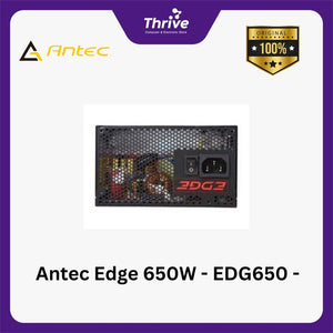 Antec Edge 650W - EDG650 - 80+ Gold - Japanese Capacitor ! (PSU Made by Seasonic) - Full Modular - LED Fan - 5 Years Warranty Replacement