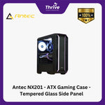 Load image into Gallery viewer, Antec NX201 - ATX Gaming Case - Tempered Glass Side Panel - Front ARGB STRIP - FREE 1 PCS 12CM FAN
