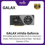 Load image into Gallery viewer, GALAX nVidia Geforce RTX 4060 8GB GDDR6 2X V2 (1-Click OC) - DUAL FAN [Factory Brand New - No Box] - Garansi 3 Thn
