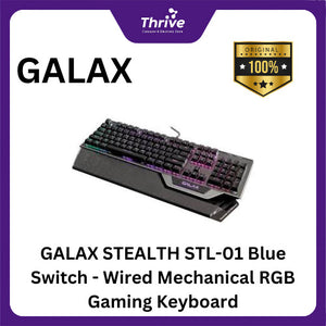 GALAX STEALTH STL-01 Blue Switch - Wired Mechanical RGB Gaming Keyboard (Anti-Ghosting Keys)