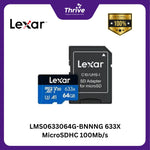 Load image into Gallery viewer, LMS0633064G-BNNNG 633X MicroSDHC 100Mb/s
