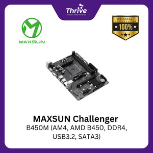 MAXSUN Challenger B450M (AM4, AMD B450, DDR4, USB3.2, SATA3)