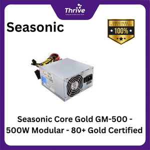 Seasonic Core Gold GM-500 - 500W Modular - 80+ Gold Certified - 7 Years Warranty Replacement