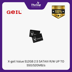 X-geil Value 512GB 2.5 SATAIII R/W UP TO 550/520MB/s