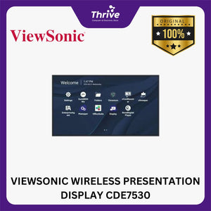 VIEWSONIC WIRELESS PRESENTATION DISPLAY CDE7530