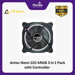 Load image into Gallery viewer, Antec Neon 120 ARGB 3 in 1 Pack with Controller - 12CM ARGB PWM Fan
