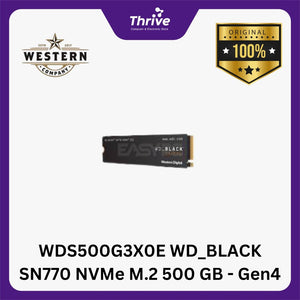WDS500G3X0E WD_BLACK SN770 NVMe M.2 500 GB - Gen4