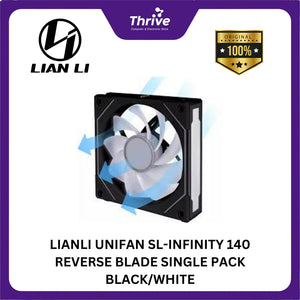 LIANLI UNIFAN SL-INFINITY 140 REVERSE BLADE SINGLE PACK BLACK/WHITE