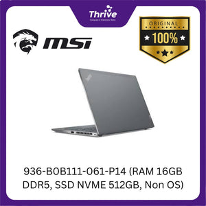 936-B0B111-061-P14 (RAM 16GB DDR5, SSD NVME 512GB, Non OS)