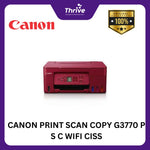 Load image into Gallery viewer, CANON PRINT SCAN COPY G3770 P S C WIFI CISS
