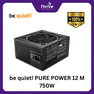 be quiet! PURE POWER 12 M 750W - Fully Modular - ATX 3.0 PCIe 5.0 - 80+ Gold Certified - 10 Years Warranty - Number 1 PSU in Germany