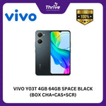 Load image into Gallery viewer, VIVO Y03T 4GB 64GB SPACE BLACK (BOX CHA+CAS+SCR)VIVO Y03T 4GB 64GB SPACE BLACK (BOX CHA+CAS+SCR)
