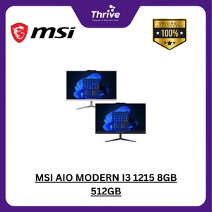 MSI AIO MODERN I3 1215 8GB 512GB W11+OHS 23.8FHD IPS WHT -AM242.1235