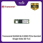 Load image into Gallery viewer, Transcend 512GB M.2 2280 PCIe Gen3x4 Single Side 3D TLC
