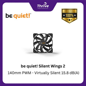 be quiet! Silent Wings 2 - 140mm PWM - Virtually Silent 15.8 dB(A)