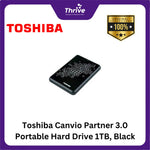 Load image into Gallery viewer, Toshiba Canvio Partner 3.0 Portable Hard Drive 1TB, Black
