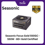 Load image into Gallery viewer, Seasonic Focus Gold 550GC - 550W - 80+ Gold Certified - 5 Years Warranty Replacement
