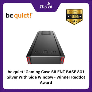 be quiet! Gaming Case SILENT BASE 801 Silver With Side Window - Winner Reddot Award