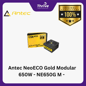 Antec NeoECO Gold Modular 650W - NE650G M - 80+ Gold Certified - Fully Modular - 7 Years Warranty