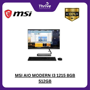 MSI AIO MODERN I3 1215 8GB 512GB W11+OHS 23.8FHD IPS WHT -AM242.1235