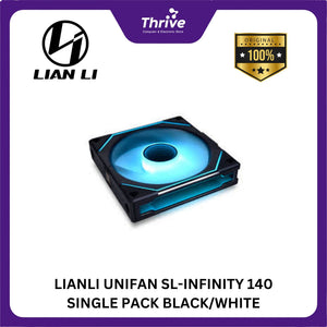 LIANLI UNIFAN SL-INFINITY 140 SINGLE PACK BLACK/WHITE