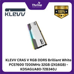 Load image into Gallery viewer, KLEVV CRAS V RGB DDR5 Brilliant White PC57600 7200MHz 32GB (2X16GB) - KD5AGUA80-72B340J